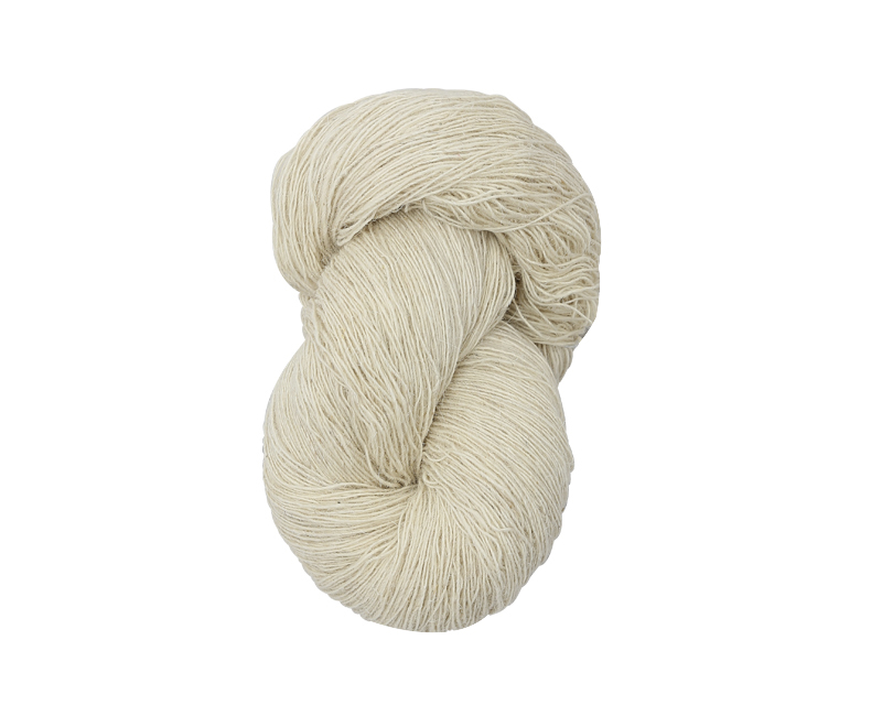 Axminster carpet yarn is typically woven with backing yarn for additional strength and durability